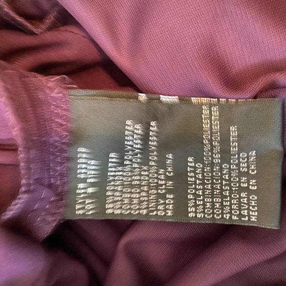 Betsy & Adam Plum colored sleeveless v-neck dress in a size 12. - Picture 7 of 8